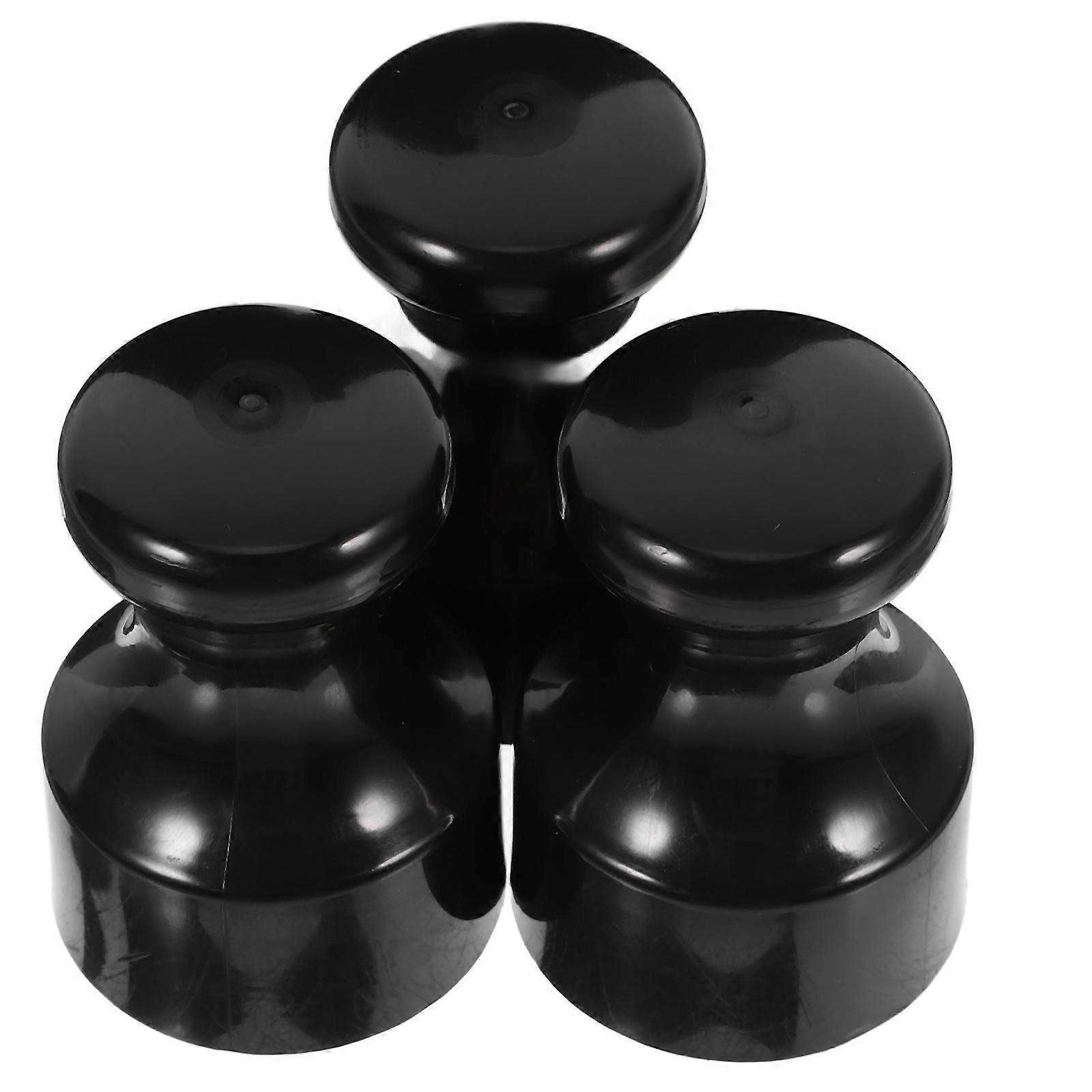 3pcs Connected Round Handle Stamp Craft Knob Diy Stamps Making Handle for Diary Planner Stamp