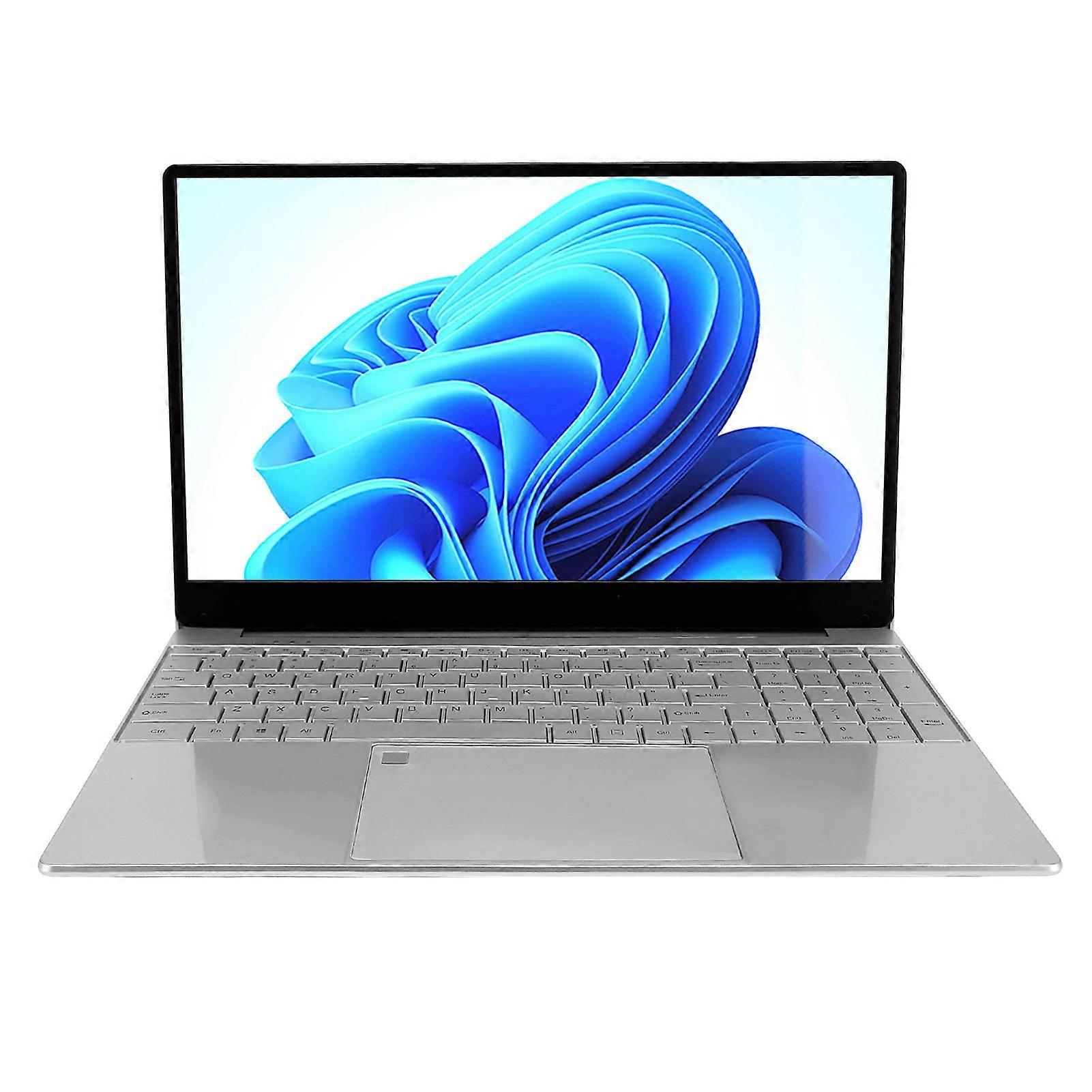 15.6" Silver Laptop 12GB RAM 512GB SSD Quad Core CPU Win 10
