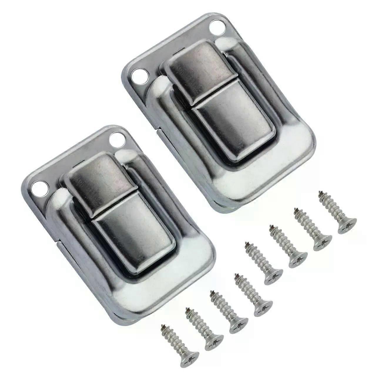 2Pcs Toggle Latch Clasps for Cabinet Chest Wooden Jewelry Box Wine Case Toolbox Suitcase Clasp Lock Belt Hasp Buckle with Screws