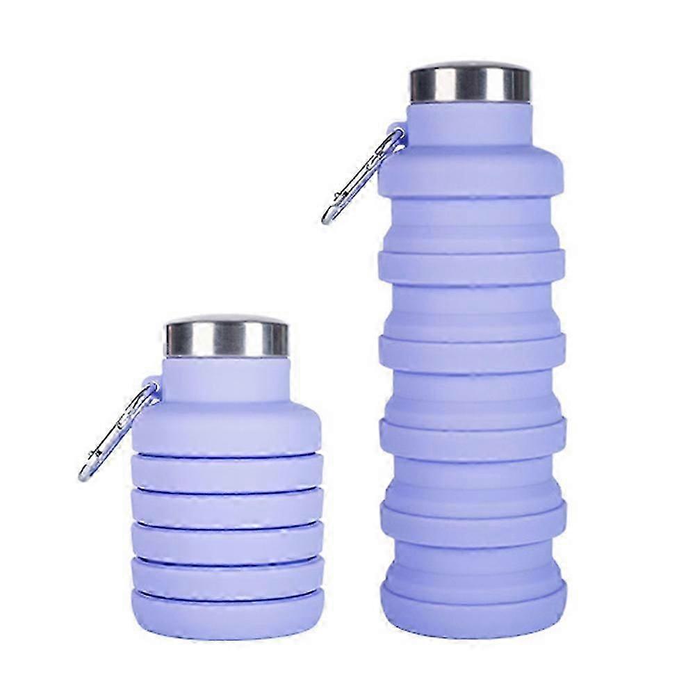 Collapsible Water Bottle Reuseable BPA Free Silicone Foldable Water Bottles