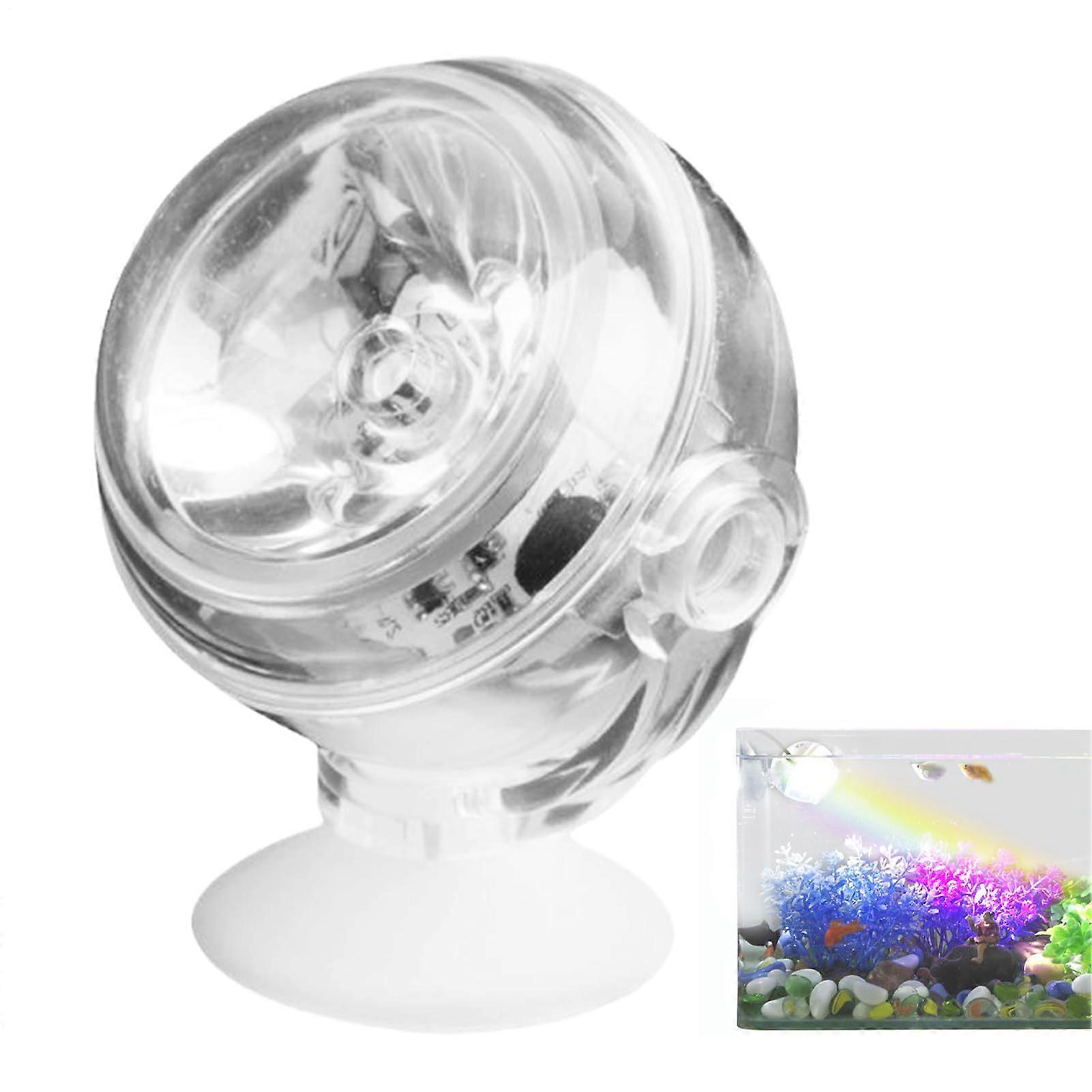 Aquarium Water Lights Gradient LED Underwater Submersible 180-Degree Rotatable Waterproof Pond Tank Colorful