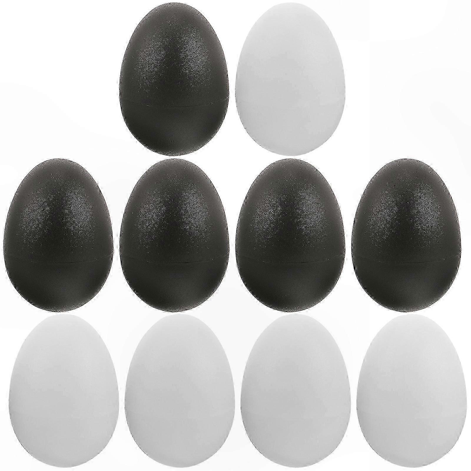10-Pack Egg Shakers for Kids, Musical Percussion Instruments for Children’s Play and Learning