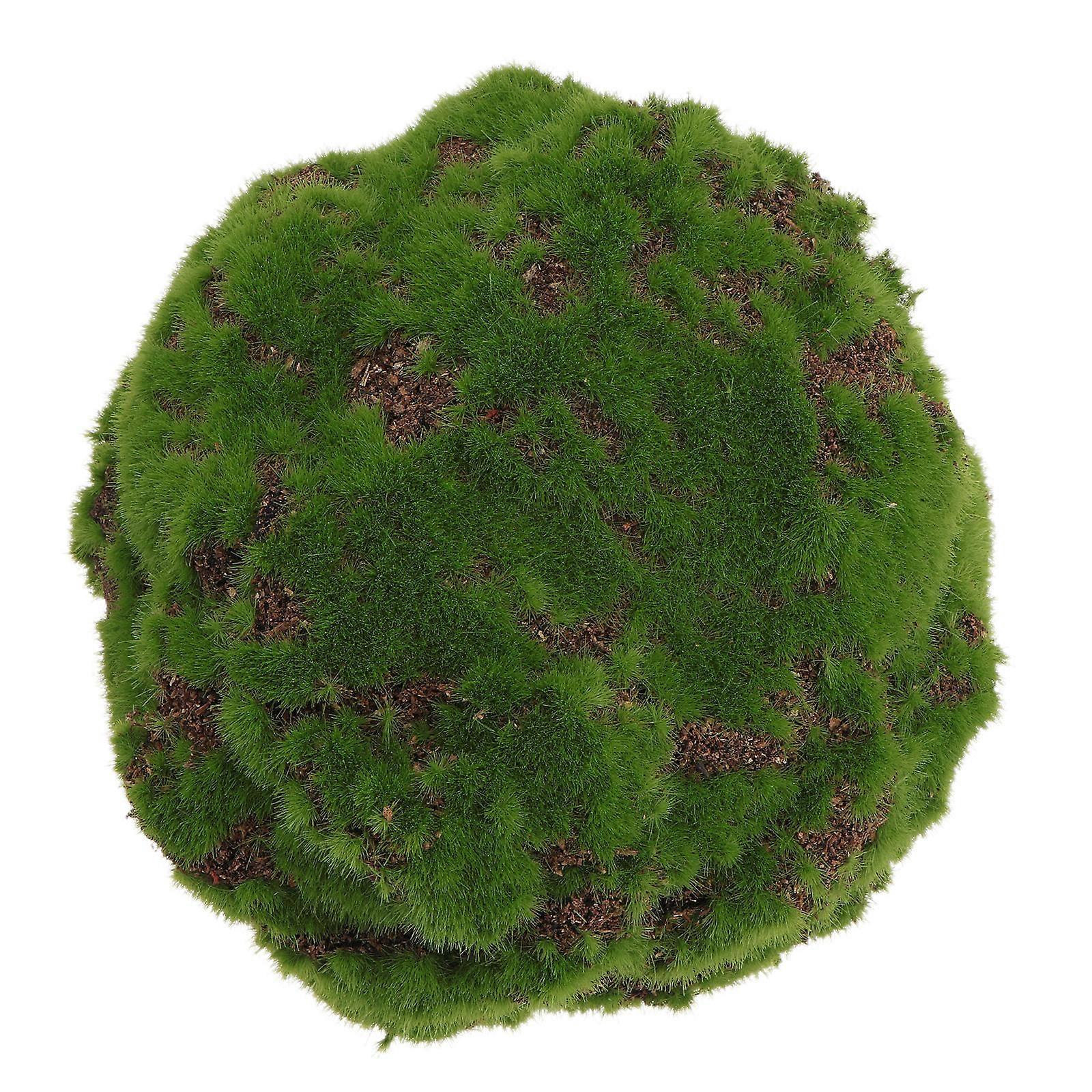 Simulation Mossy Stone for Home Adornment 1Pcs Green