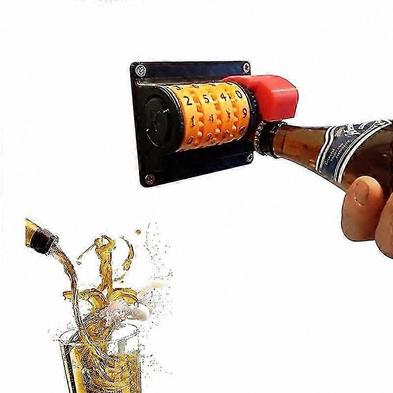 Wall-Mounted Bottle Opener with Cap Counter for Beer Enthusiasts
