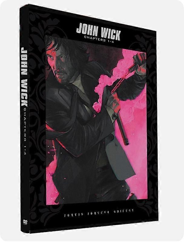 John Wick: Complete Keanu Reeves Films Hoofdstuk 1-4 Engelse versie DVD 4-Disc Nieuw