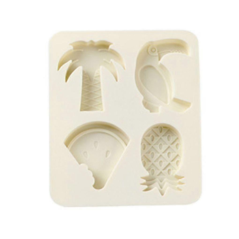 4 Slots Fruit Shaped Pudding Jelly Ice Block Mold Cake Chocolate