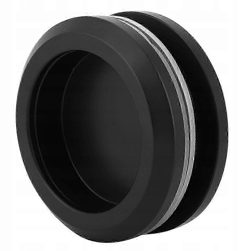Black Round Glass Door Handle