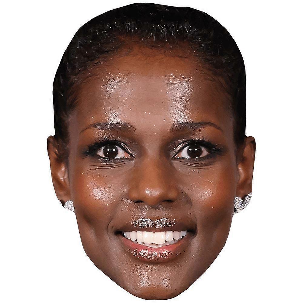 Mariam Battistelli (Smile) Celebrity Mask, Flat Card Face