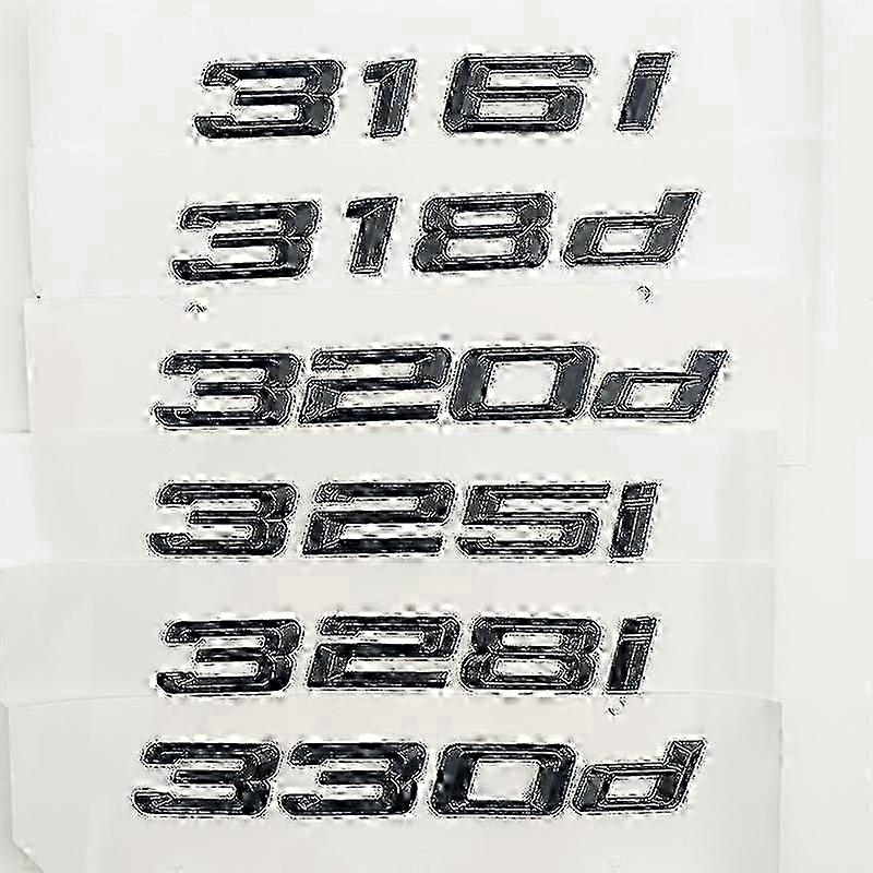 3d Letters For Car Trunk 318i 325i 328i 330i 330d 320i 320d E90 E46 F30 E36 E30-