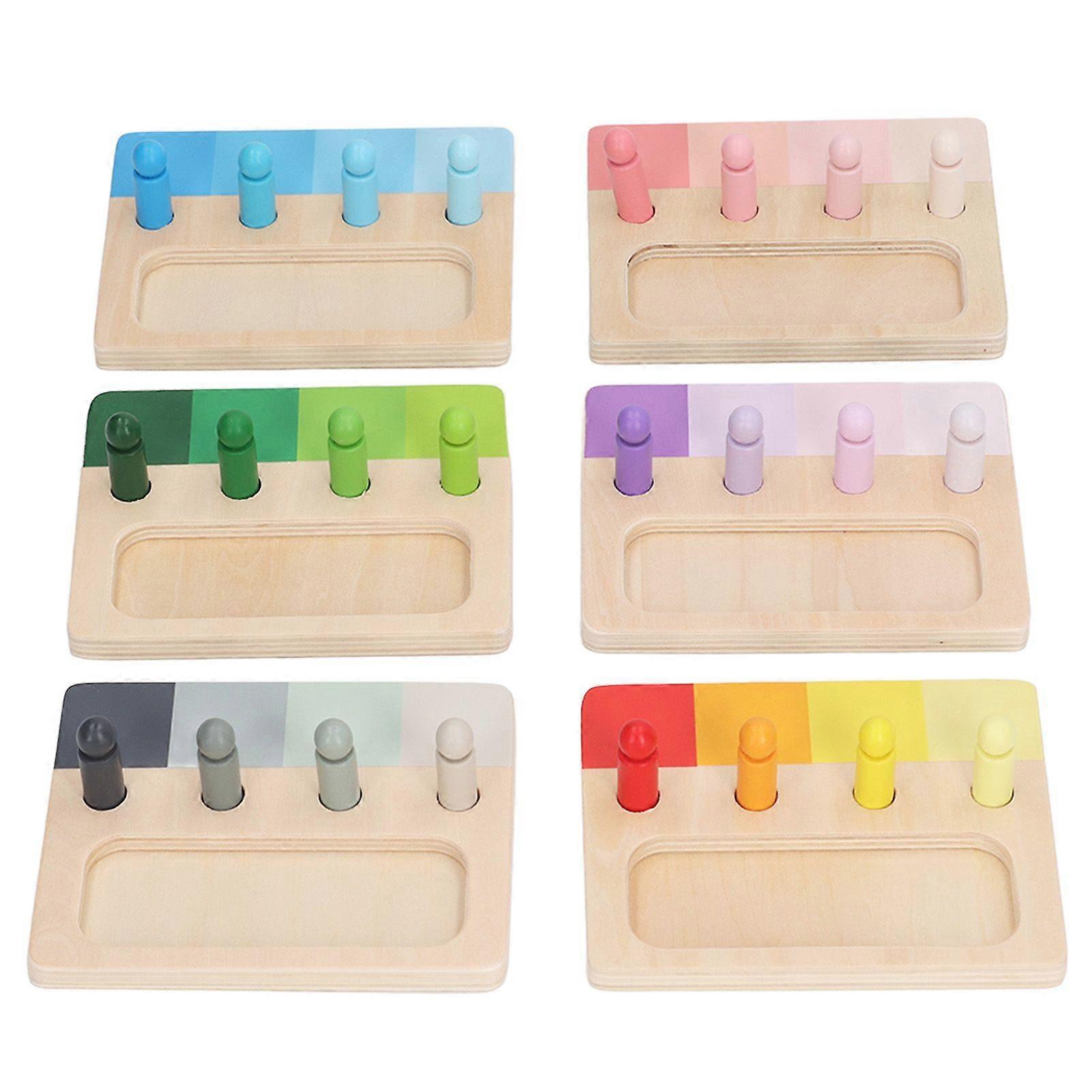 Color Matching Toys Fun Early Education Enlightenment Hand Eye Coordination Kids Color Match Board Toy