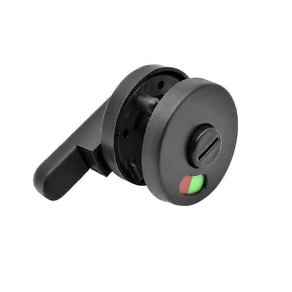 Indicator Bolt Latch Door Lock for Bathroom Privacy, Black