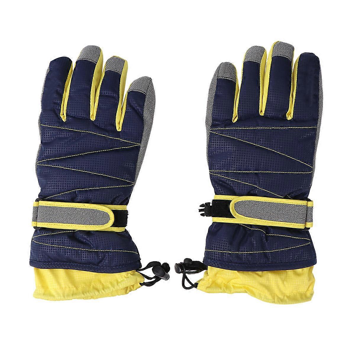 Waterproof Cold Weather Gloves for Winter Use with Long Cuff Design