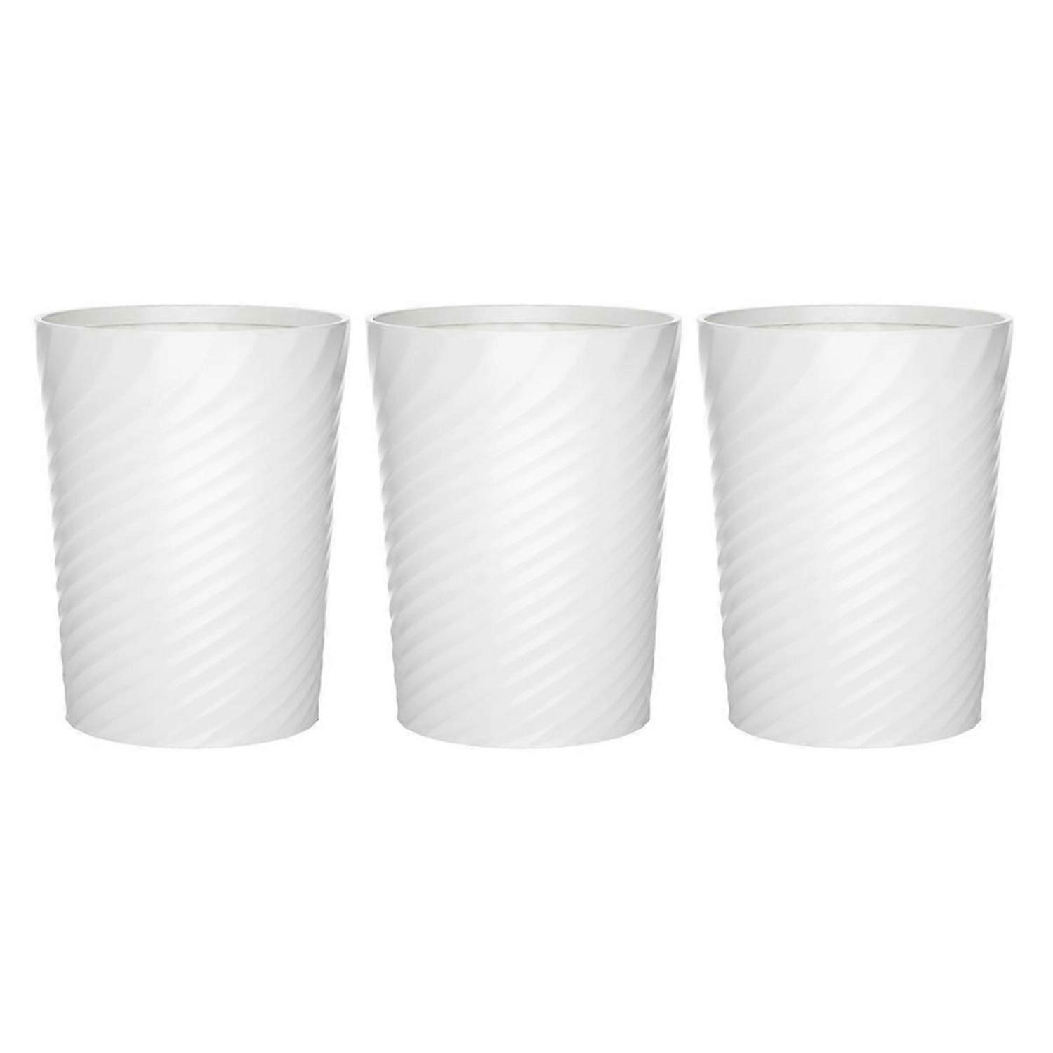 Bathroom Trash Can,Small Trash Can with Trash Bag,Plastic Trash Can, Bathroom Round Trash Basket,Kit