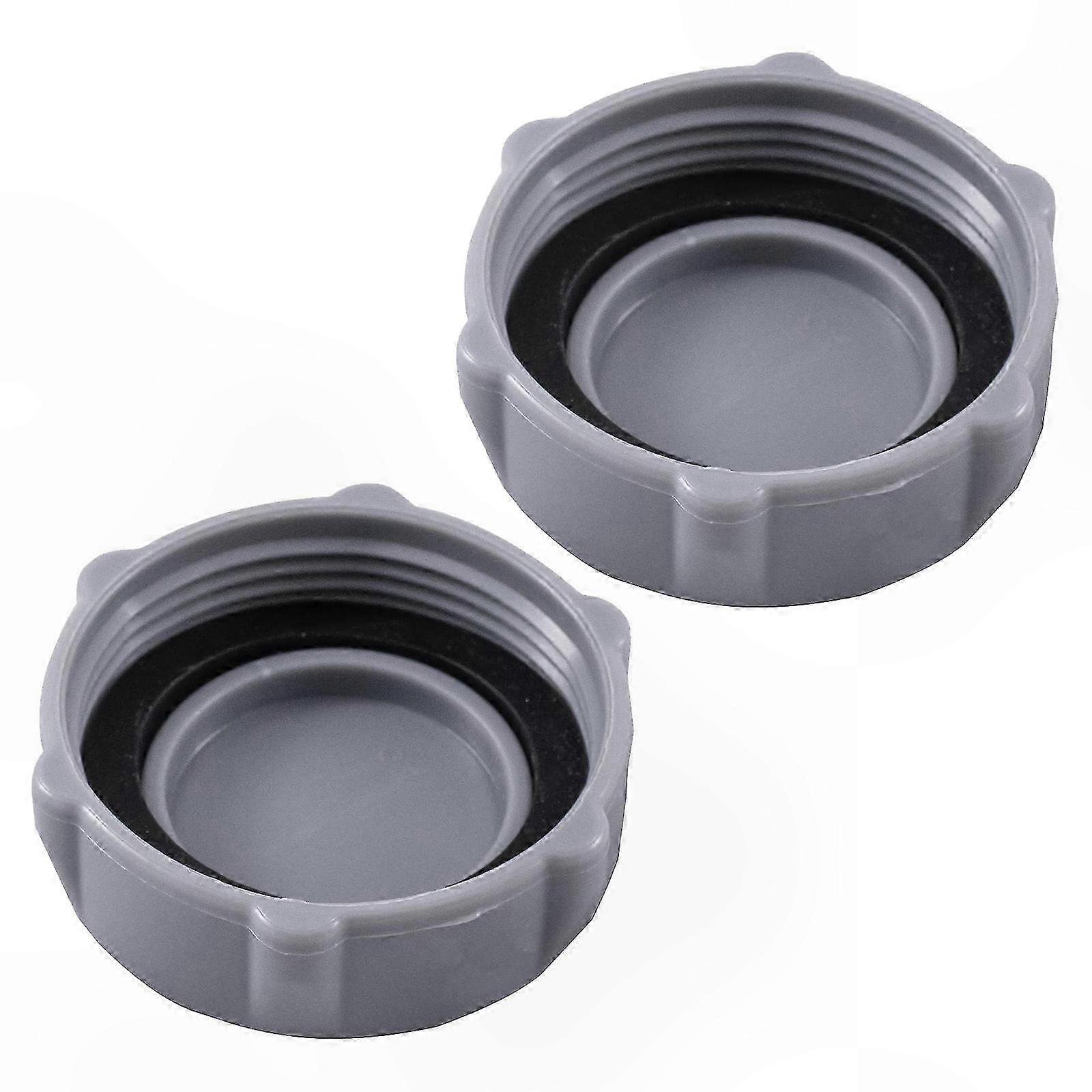 Durable Pool Drain Caps - 2 Pack Plastic Fittings for Compatible Models