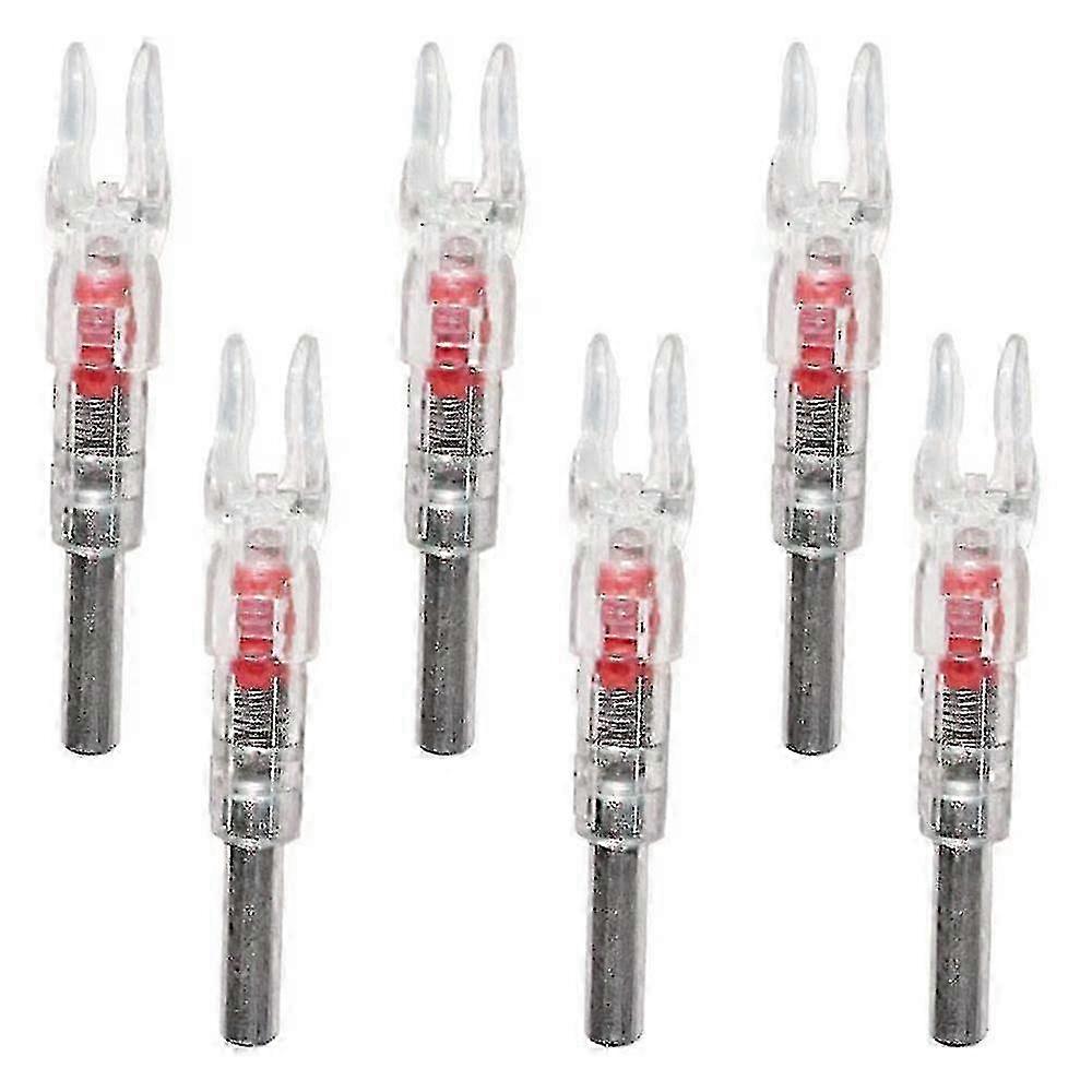 6PCS LED Lighted Nocks Fit 6.2mm Lighted Nocks Lighted Archery Nocks for Outdoor Archery Hunting R