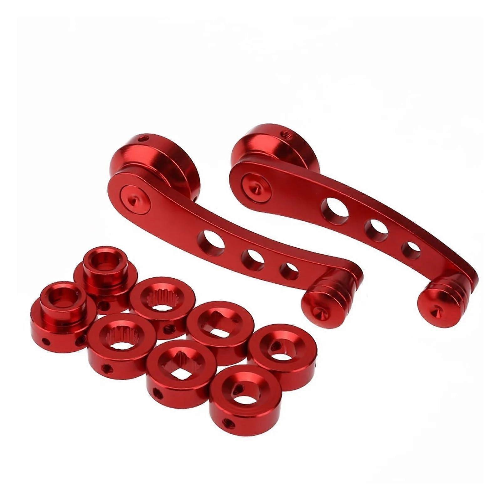 Window Winder Universal Car Window Crank Handle Aluminum Alloy Manual Regulator Replacement Red