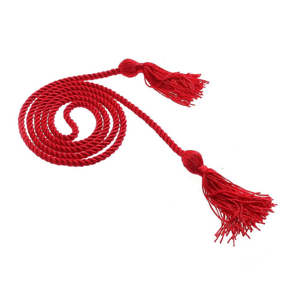 Honor Cord Solid Color Braided Graduation Cord for Red