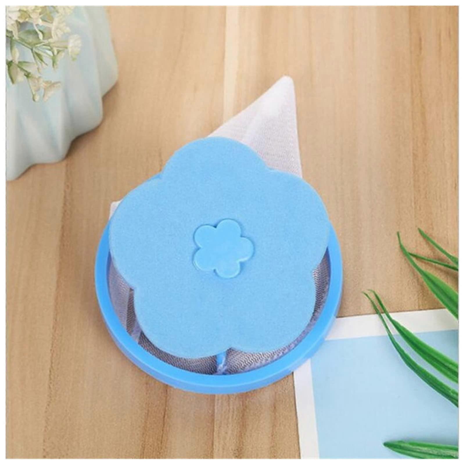 Mesh Filter Bag 1Piece Floating Washing Machine Wool Filtration Hair Removal Device Laundry Ball Blue
