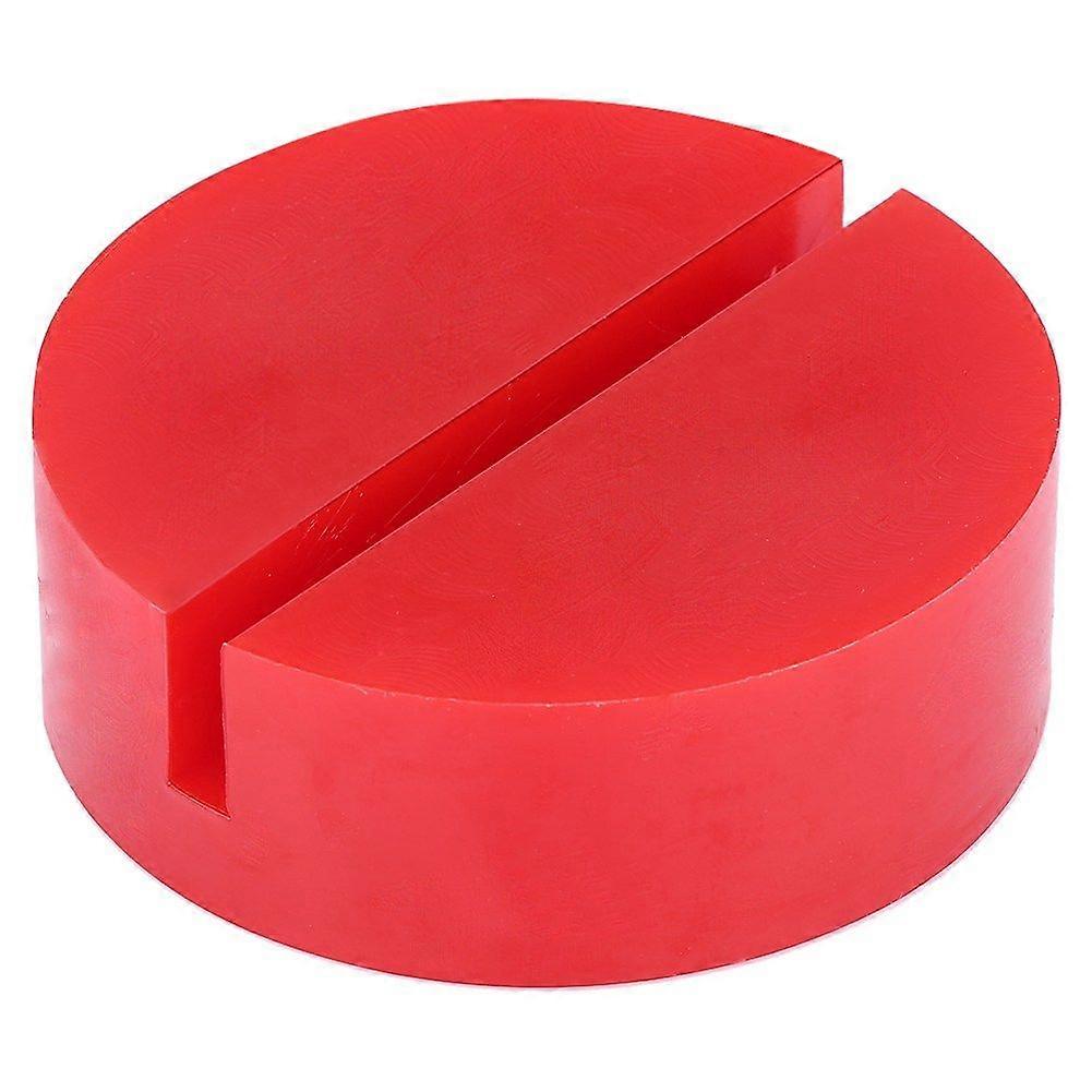 Car Universal Slotted Frame Rail Floor Jack Pads Jacking Rubber Pad Adapter Red
