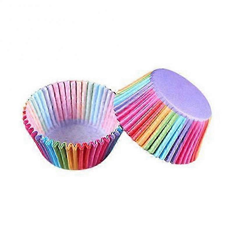 100pcs / Set Colorful Paper Box Cake Cupcake Liner Baking Muffin Case Cup Party Tray