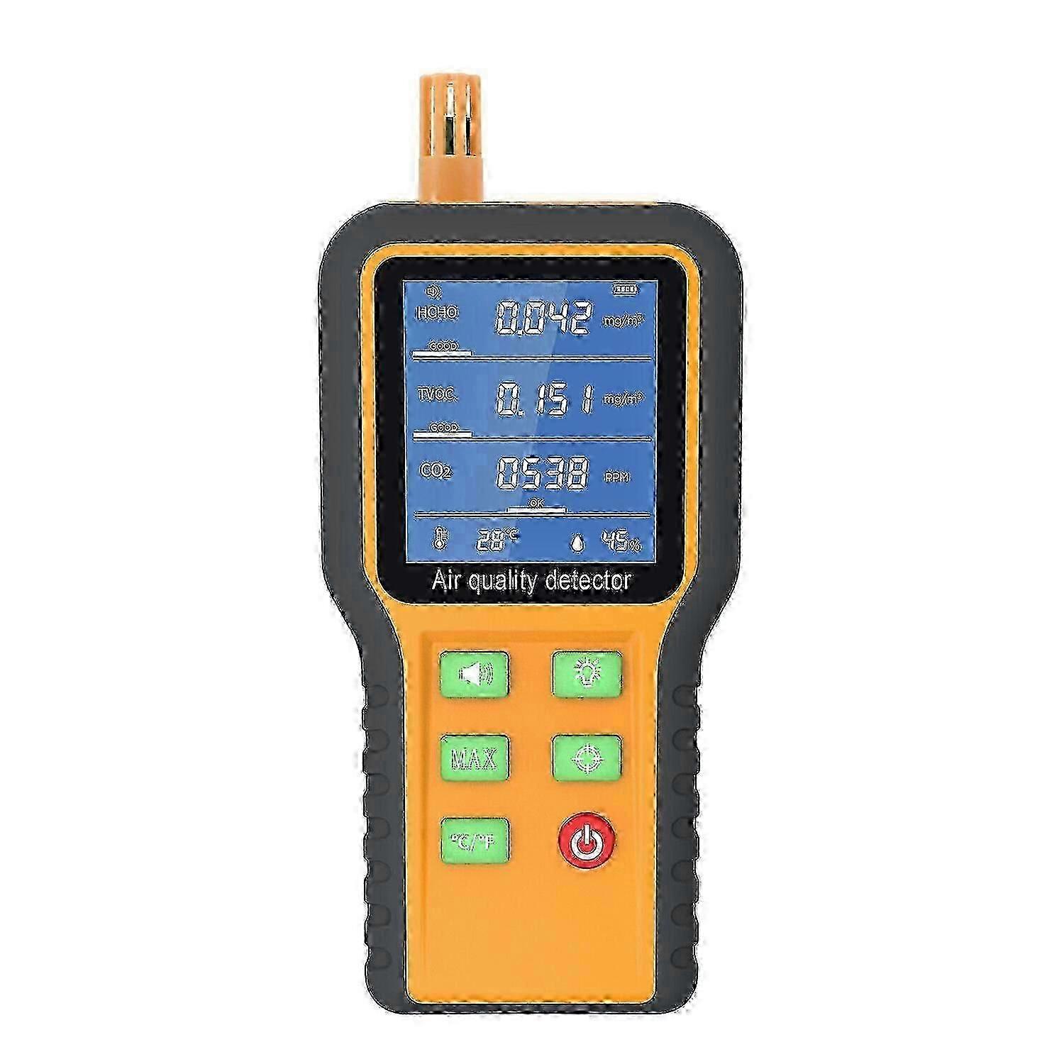 Air Quality Tester for Carbon Dioxide TVOC HCHO T/H Monitoring