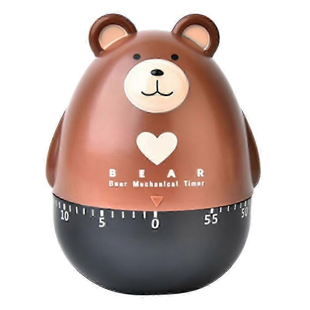 Cartoon Bear Mechanical Timer Lovely Kitchen Timer Practical Kitchen Timer 2025