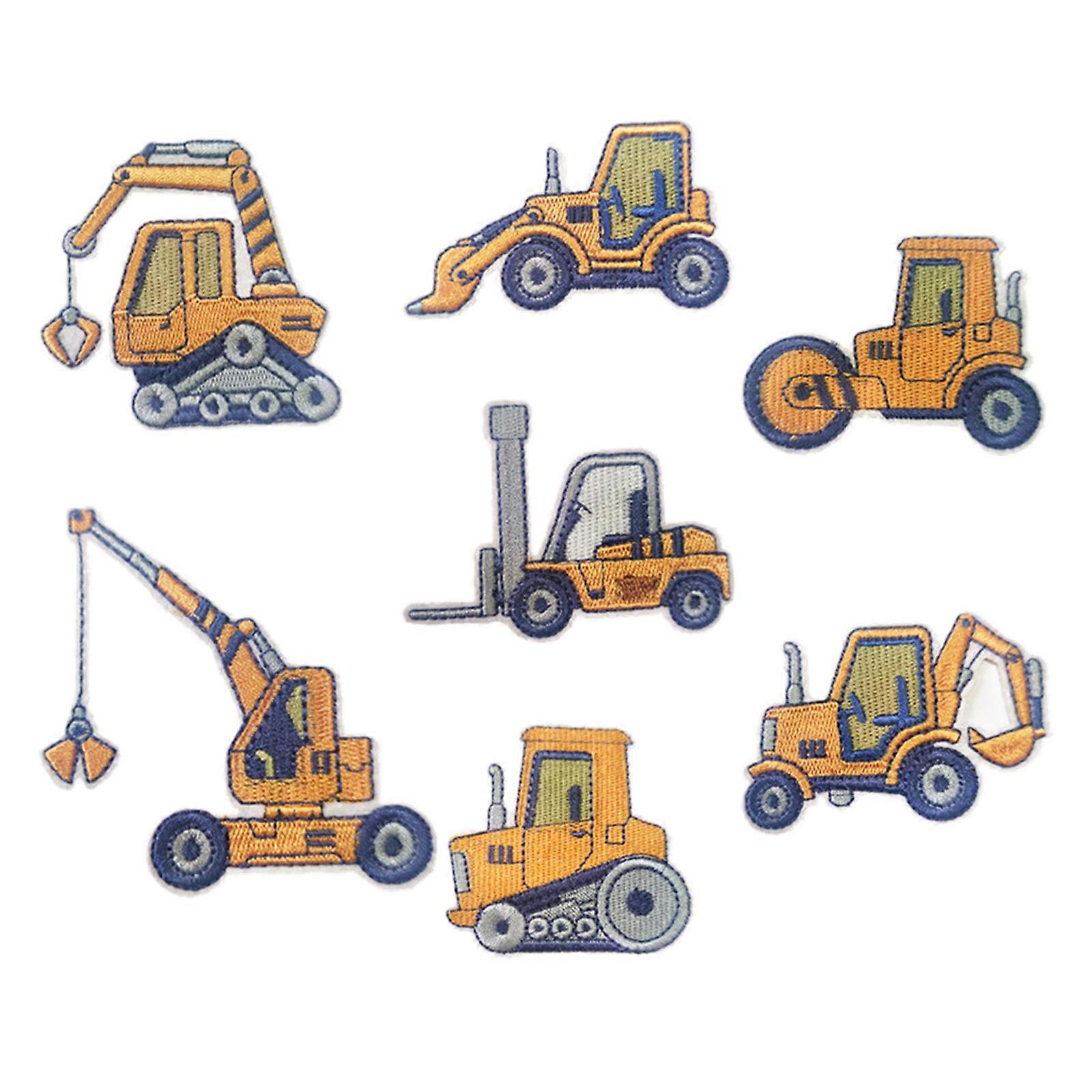 Clothing Patch for Clothing 21Pcs Assorted Color Engineering Car Embroidery