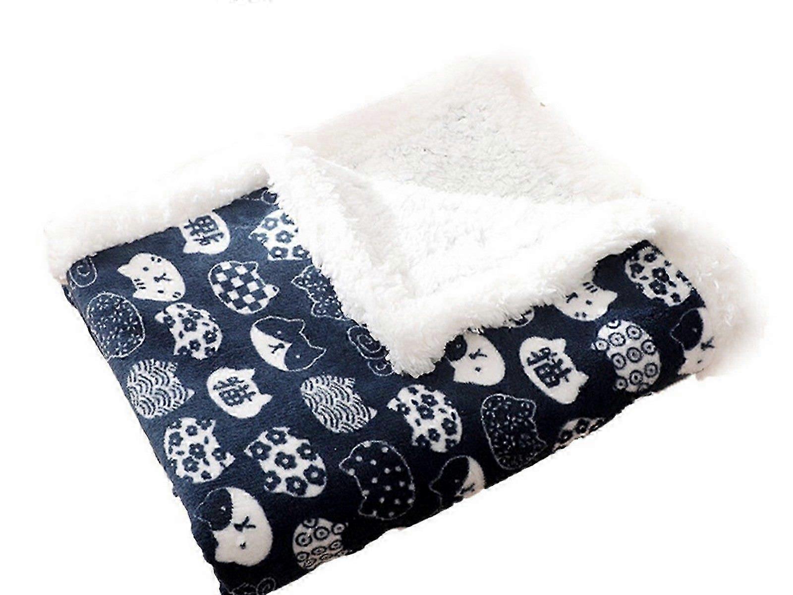 Double Layer Pet Cat Winter Warm Blanket