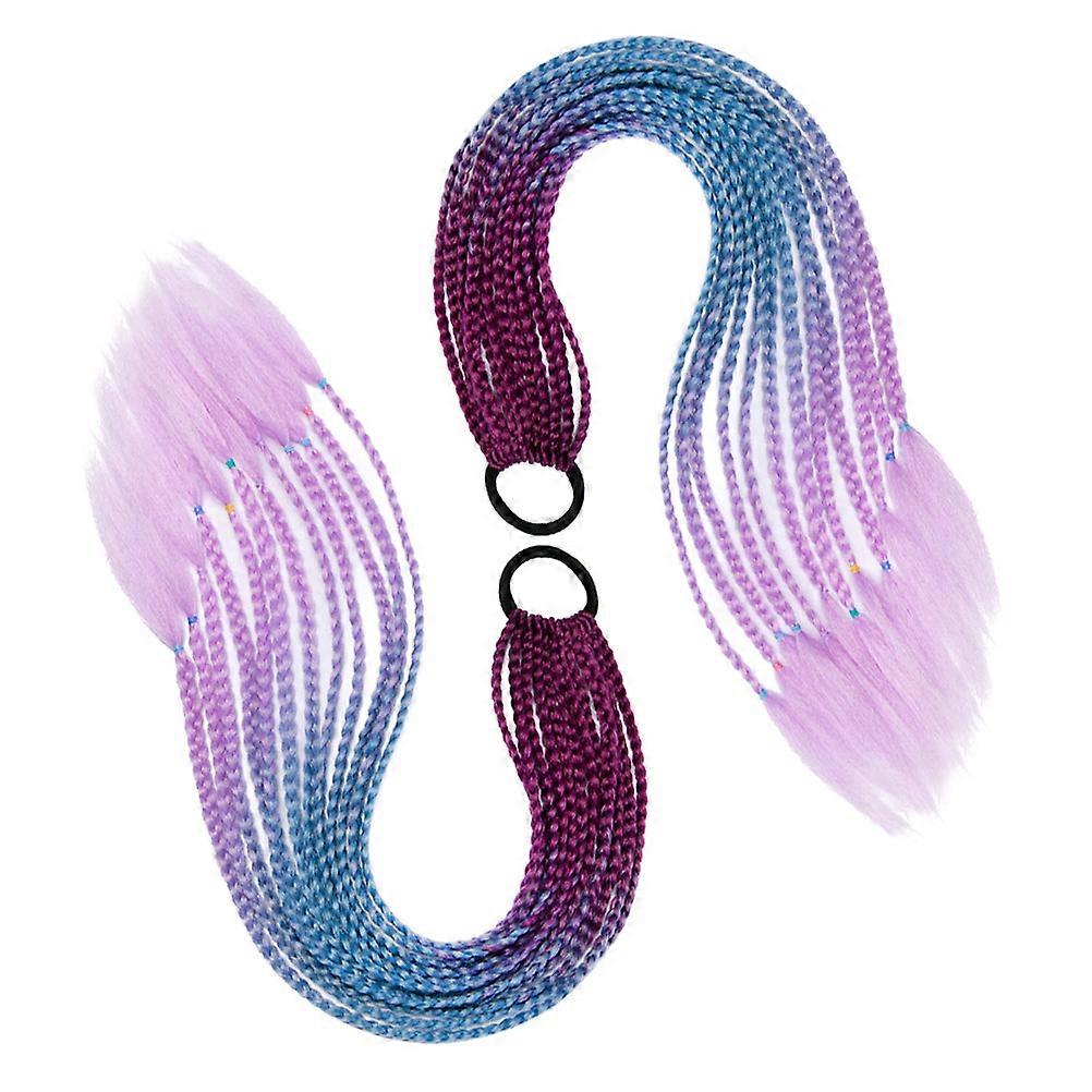 Multicolored Braid Wig Accessory for Hair Use 1Set Elastic Hair Ties