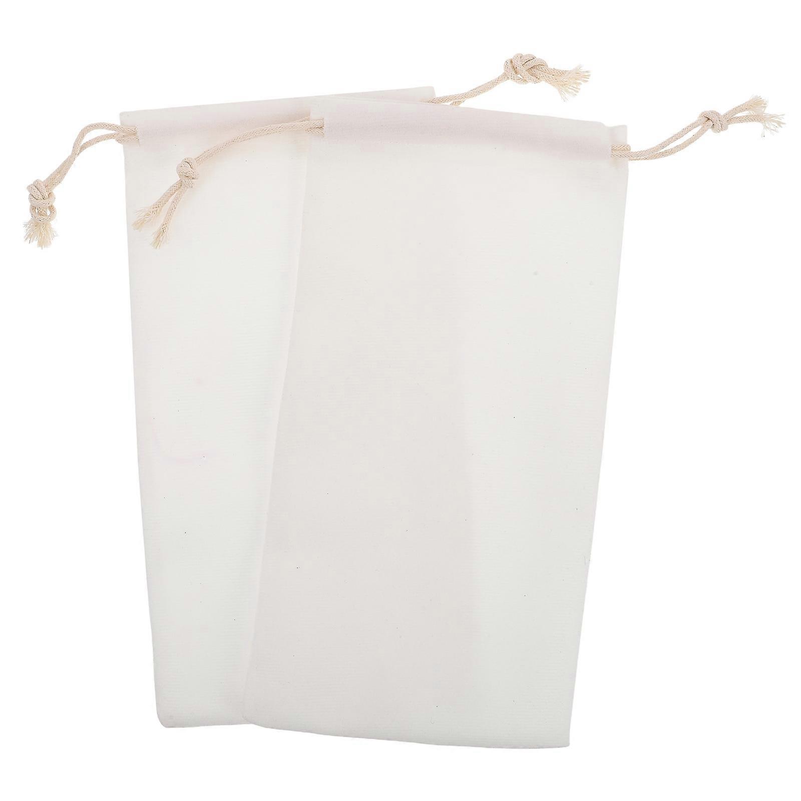 Set of 4 Velvet Drawstring Bags for Storage of Dance Shoes Beige