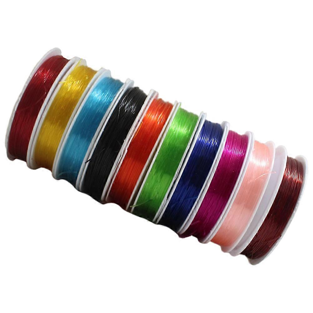 Elastic String Round Transparent Cord for DIY Jewelry Making 30 Rolls
