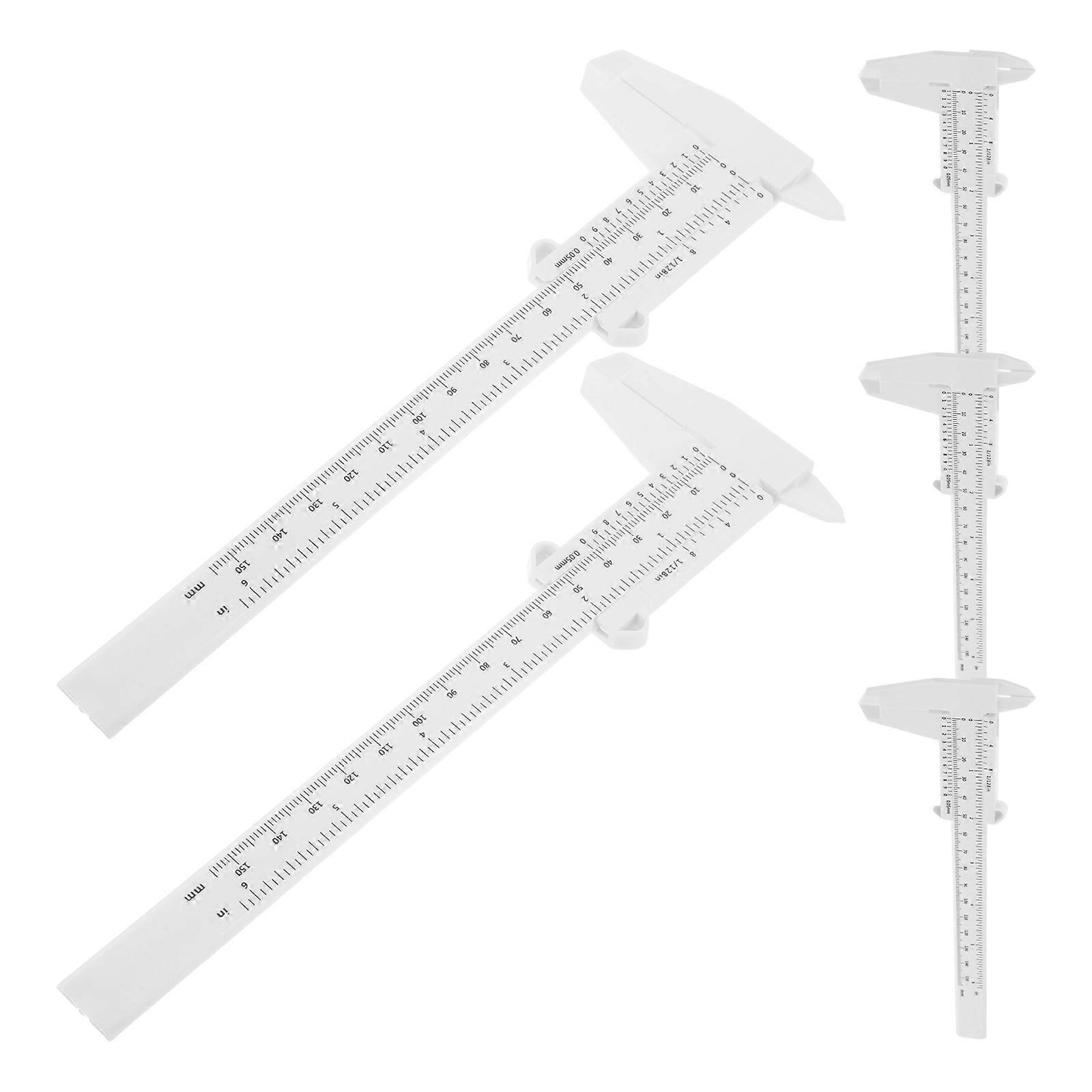 10Pcs Plastic Vernier Calipers Measuring Tool for Home and Lab Use