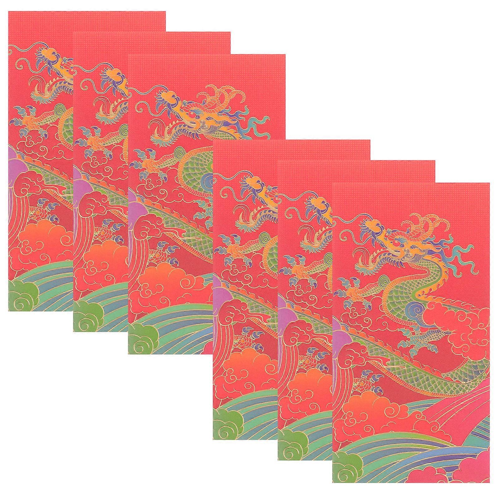 Spring Festival Red Envelopes 18 Pcs For In Cultural Celebrations With Red Color And Vintage .8x8.8cm