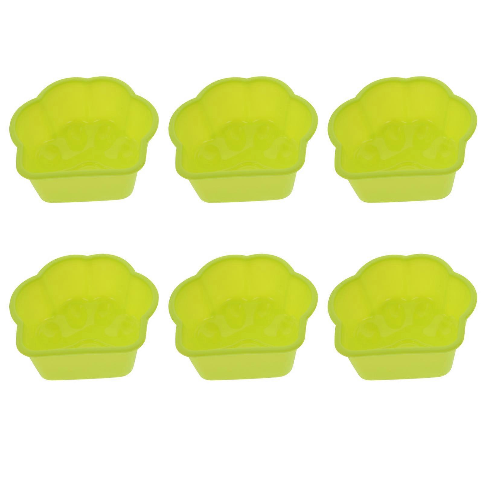 Baking Molds Silicone Cake Molds For Home Use 3.54X3.54X1.38In Environmentally Friendly 12 Pcs