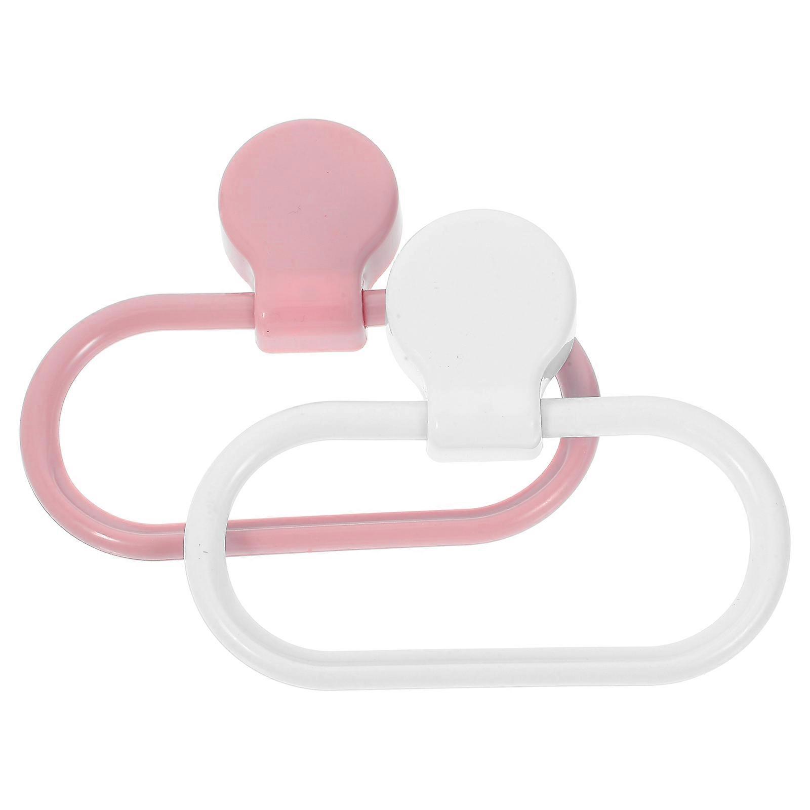 Self-Adhesive Towel Ring Plastic for Holding Towel 8Pcs Bathroom Use