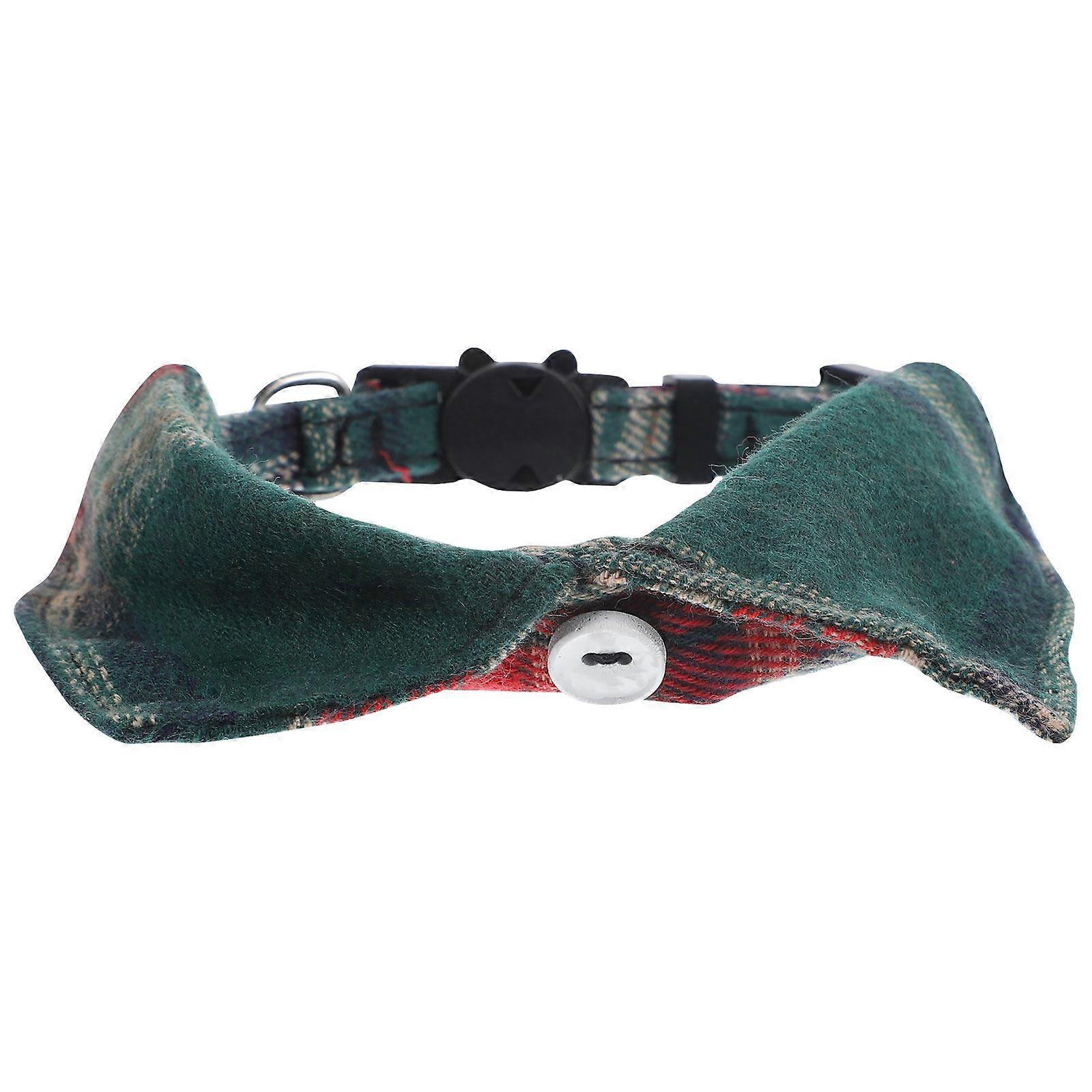 Cloth Cat Collar with Bell 3Pcs Adjustable Collar for Cats