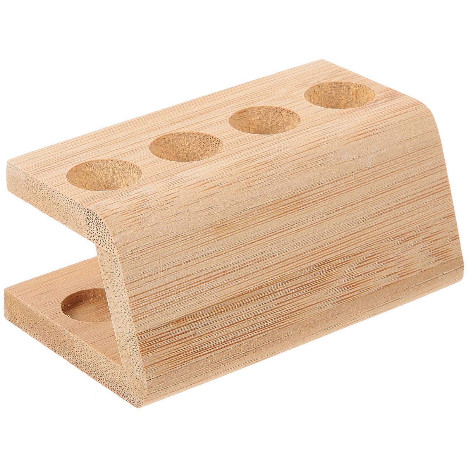 5Pcs Bamboo Toothbrush Holder Multipurpose Storage Stand for Office Use