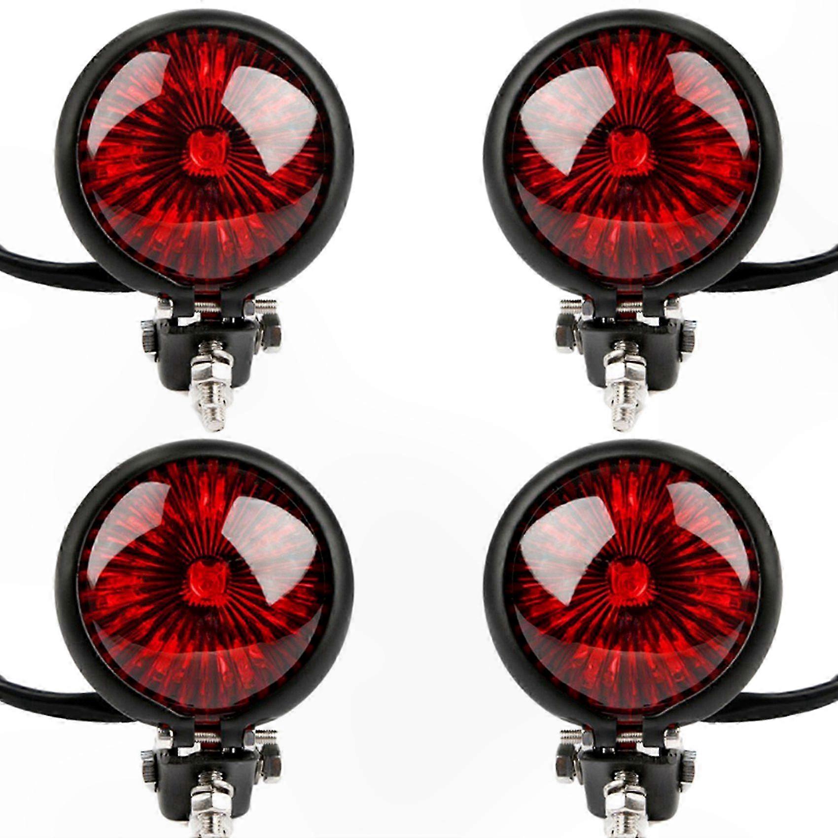 Black Adjustable LED Rear Brake Light for Cafe R Style Tail Lamps