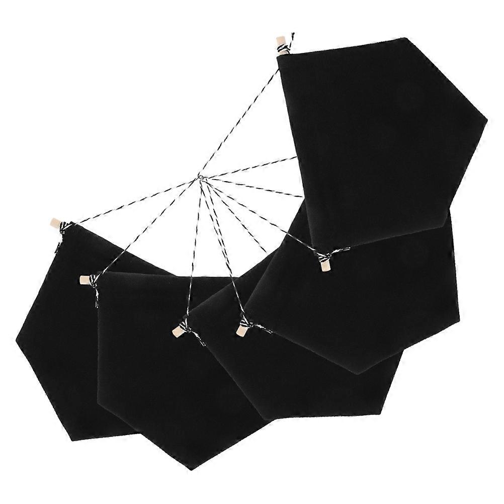 Pin Badge Display Banner Wall Hanging Organizer for Pins 25Pcs Black