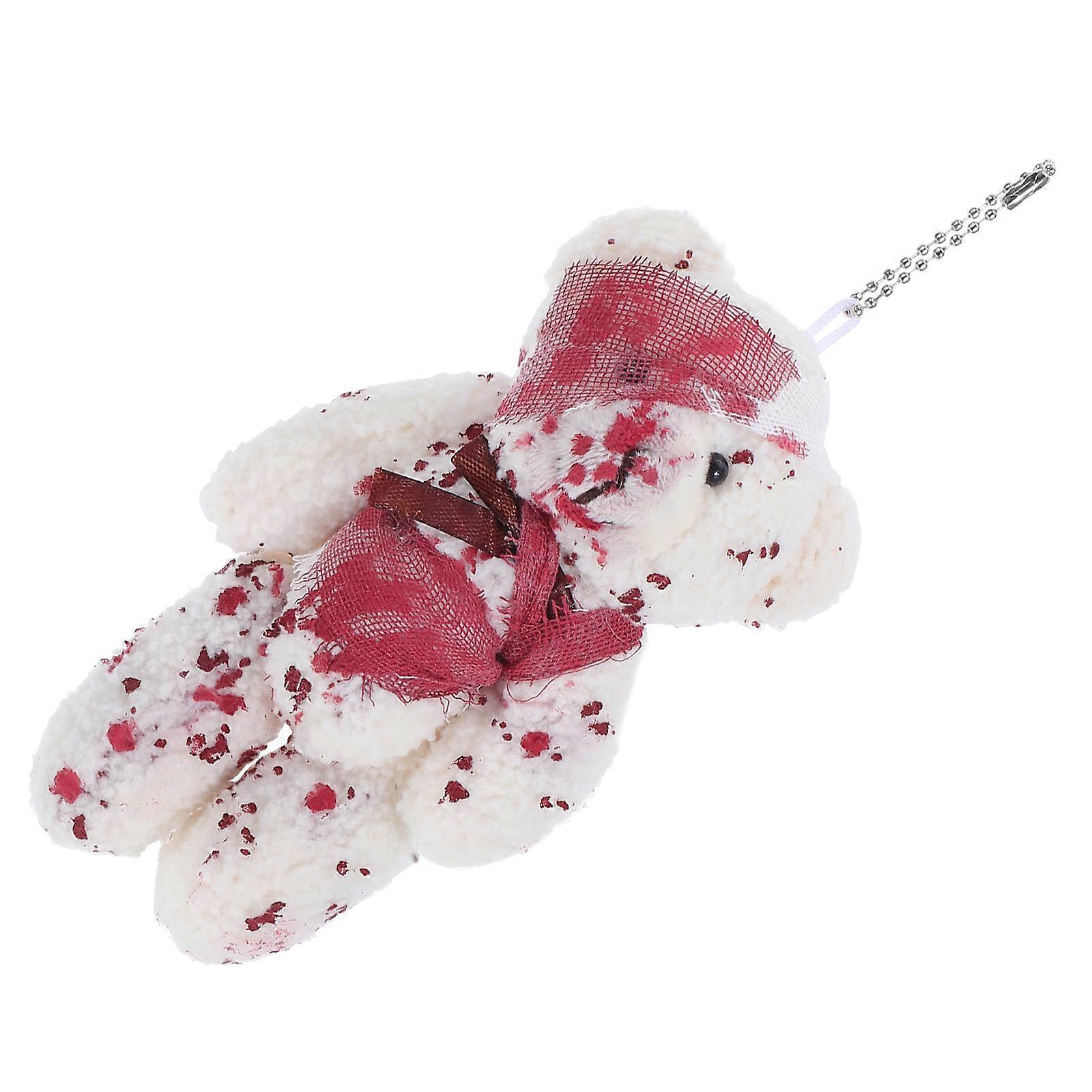 Bag Pendant Bear Shaped Key Holder Halloween Themed 2Pcs Set