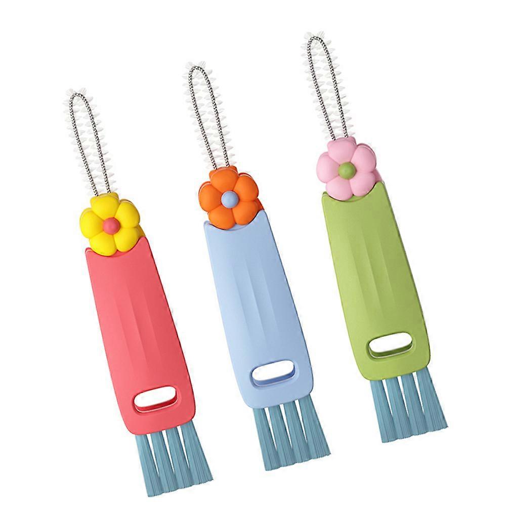 Multi-Function Lid Brush Portable Cleaning Brush for Lid Supply 6Pcs