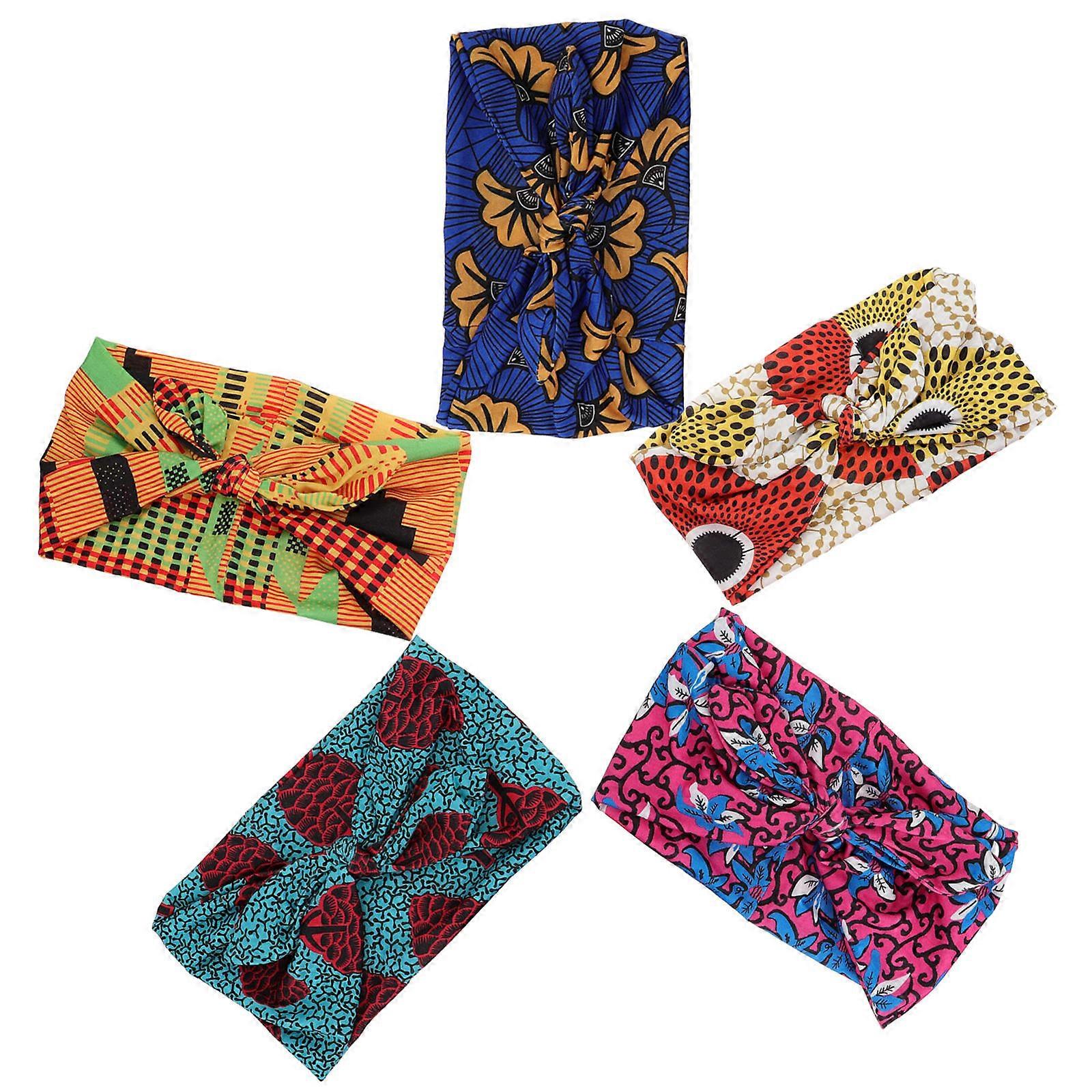 African Style Headband 10 Pcs with Rectangular Shape for Daily Use and Hair Restraint in Assorted Color