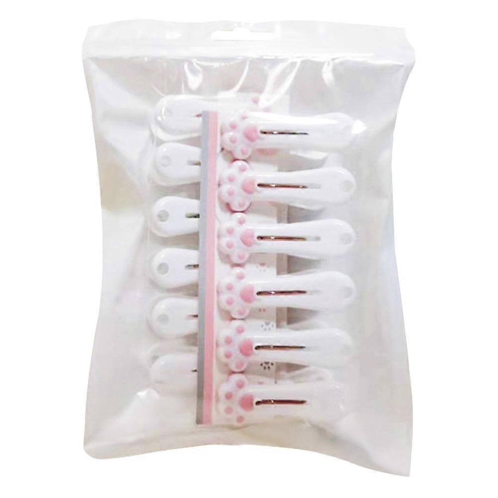 Windproof Sock Clips Sock Fixing Clips for Home Use 24Pcs Pink Clothespins