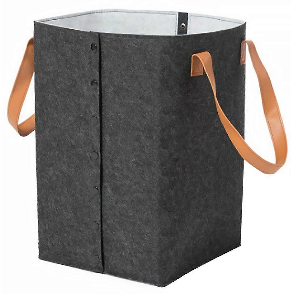Foldable Felt Laundry Basket for Bathroom Storage and Organization