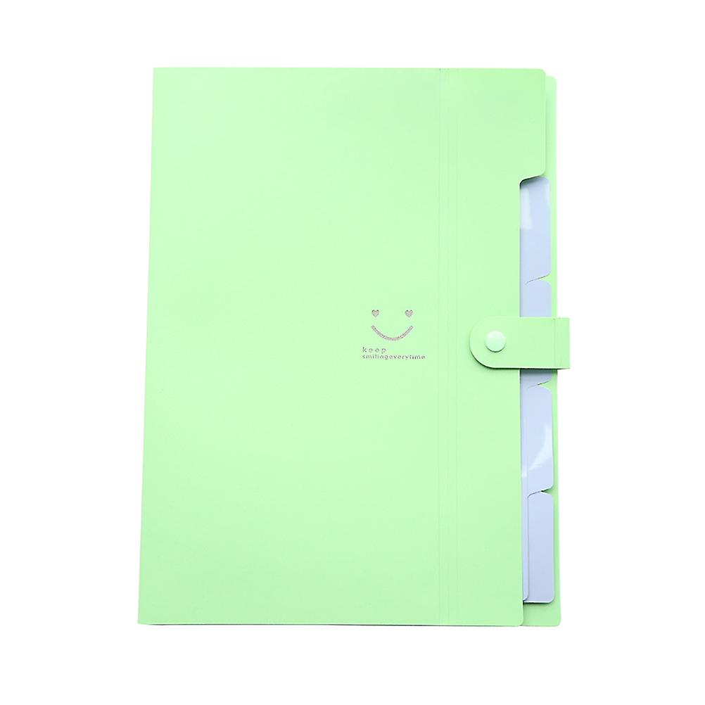Expanding File Folder with Snap Closure Plastic for Paper 2Pcs Set