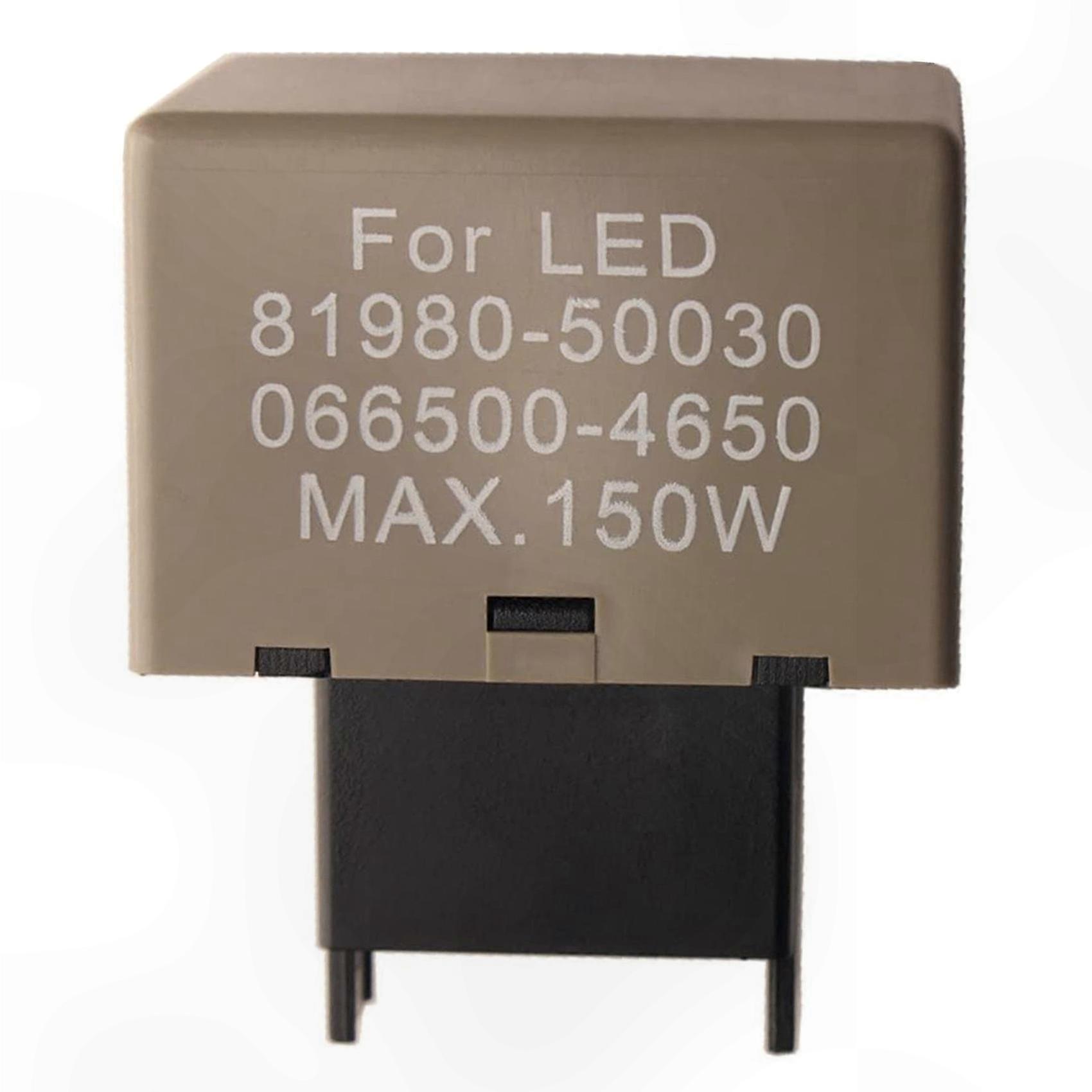 Universal 8-Pin LED Flasher Relay for Vehicle Lighting Systems and Accessories