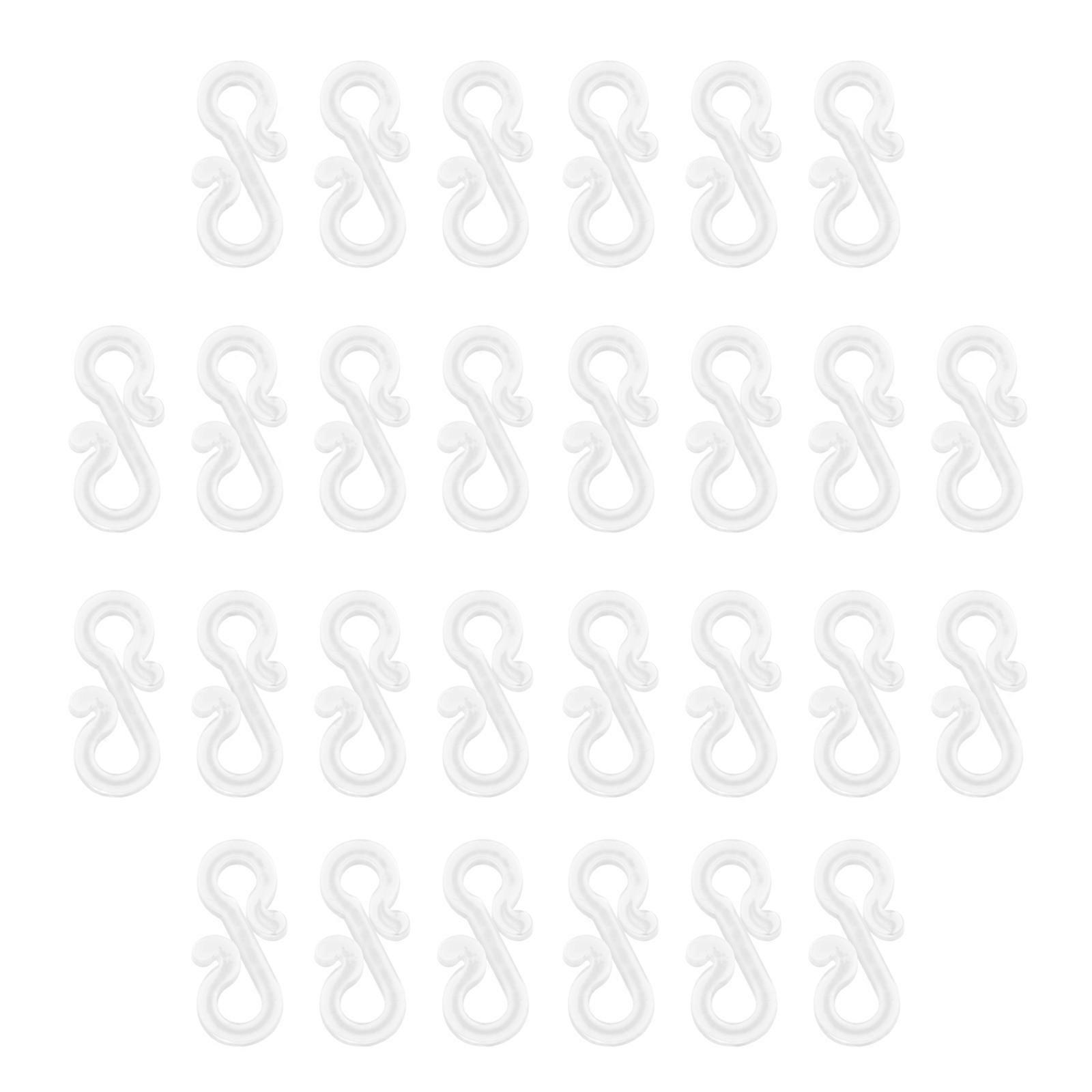 String Lights Hooks Christmas Clips for Hanging Use 48Pcs White Gutter Hooks