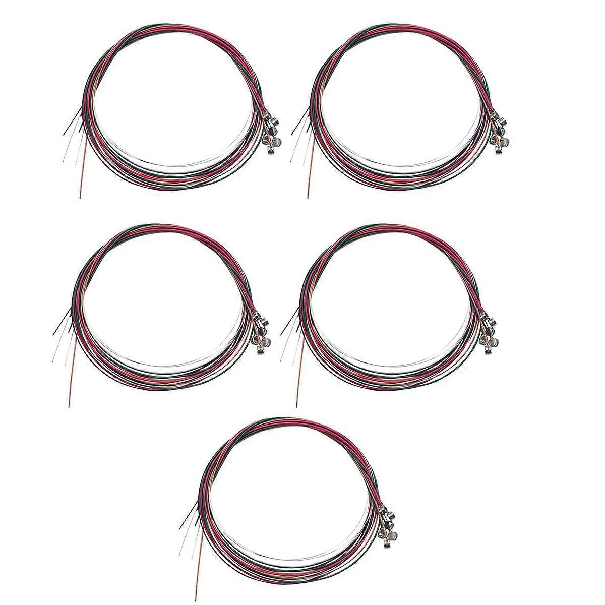 Set Rainbow Colorful Color String for Acoustic Guitar