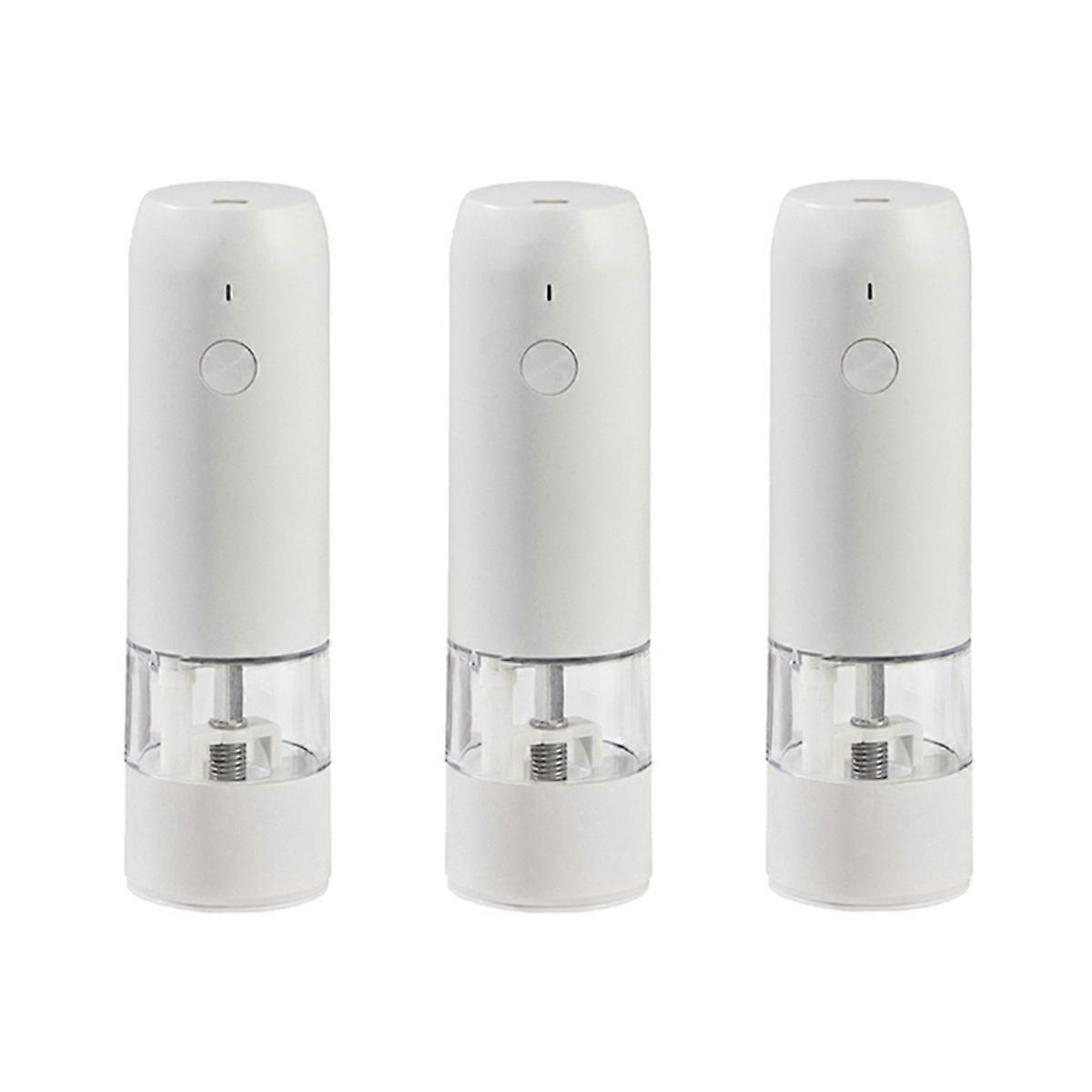 Electric Automatic Mill Pepper and Salt Grinder Grinder Mill(White)