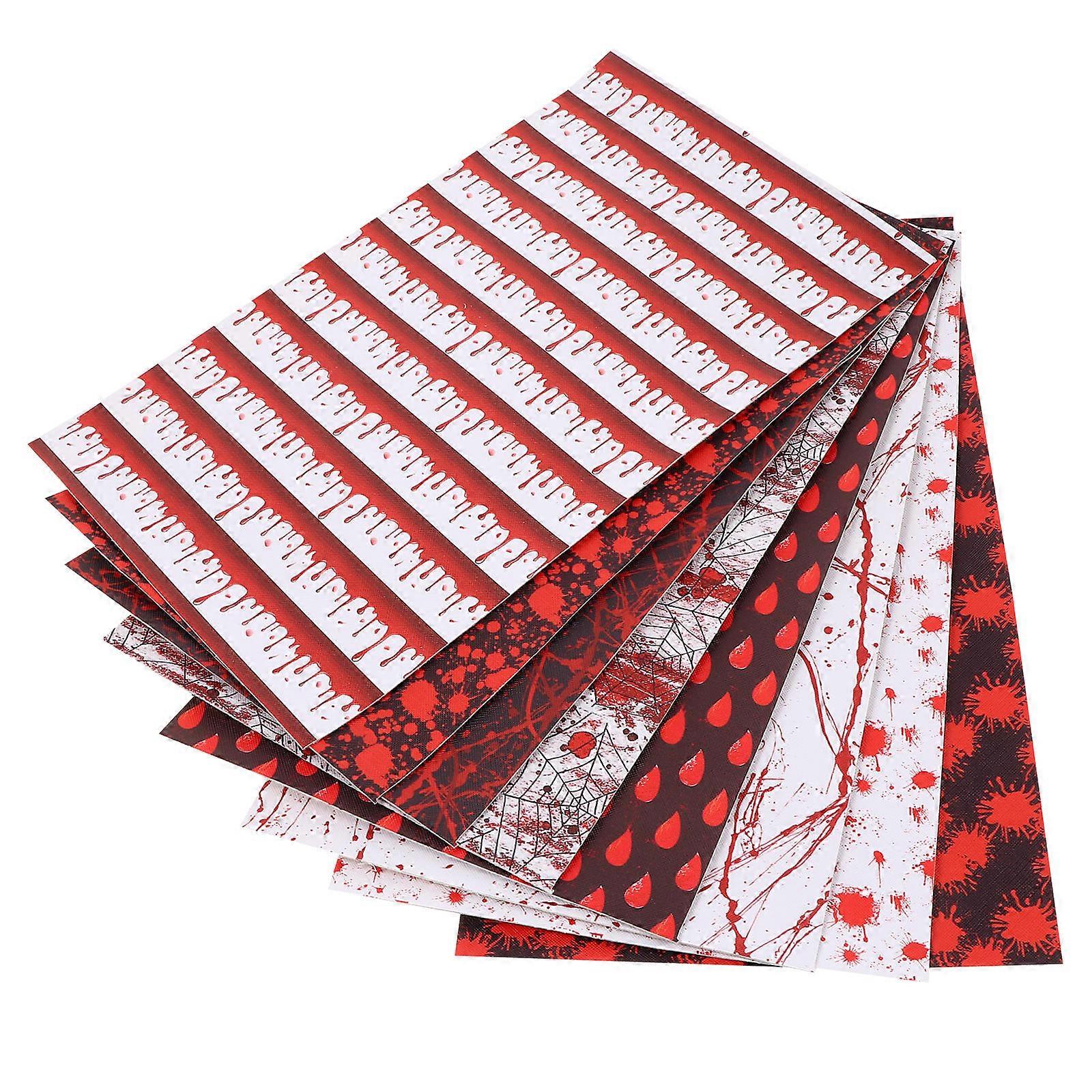 Halloween Synthetic Sheet for DIY Crafts 8Pcs
